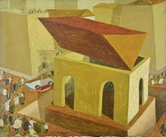 A Beautiful Day in the Center of Rome - Paint by Alberto Gallerati - 1970s