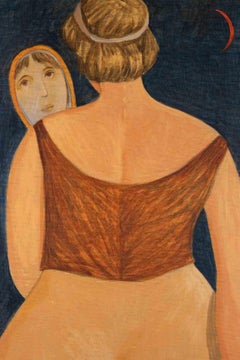 A Magnifying Mirror - Paint by Alberto Gallerati - 1980s