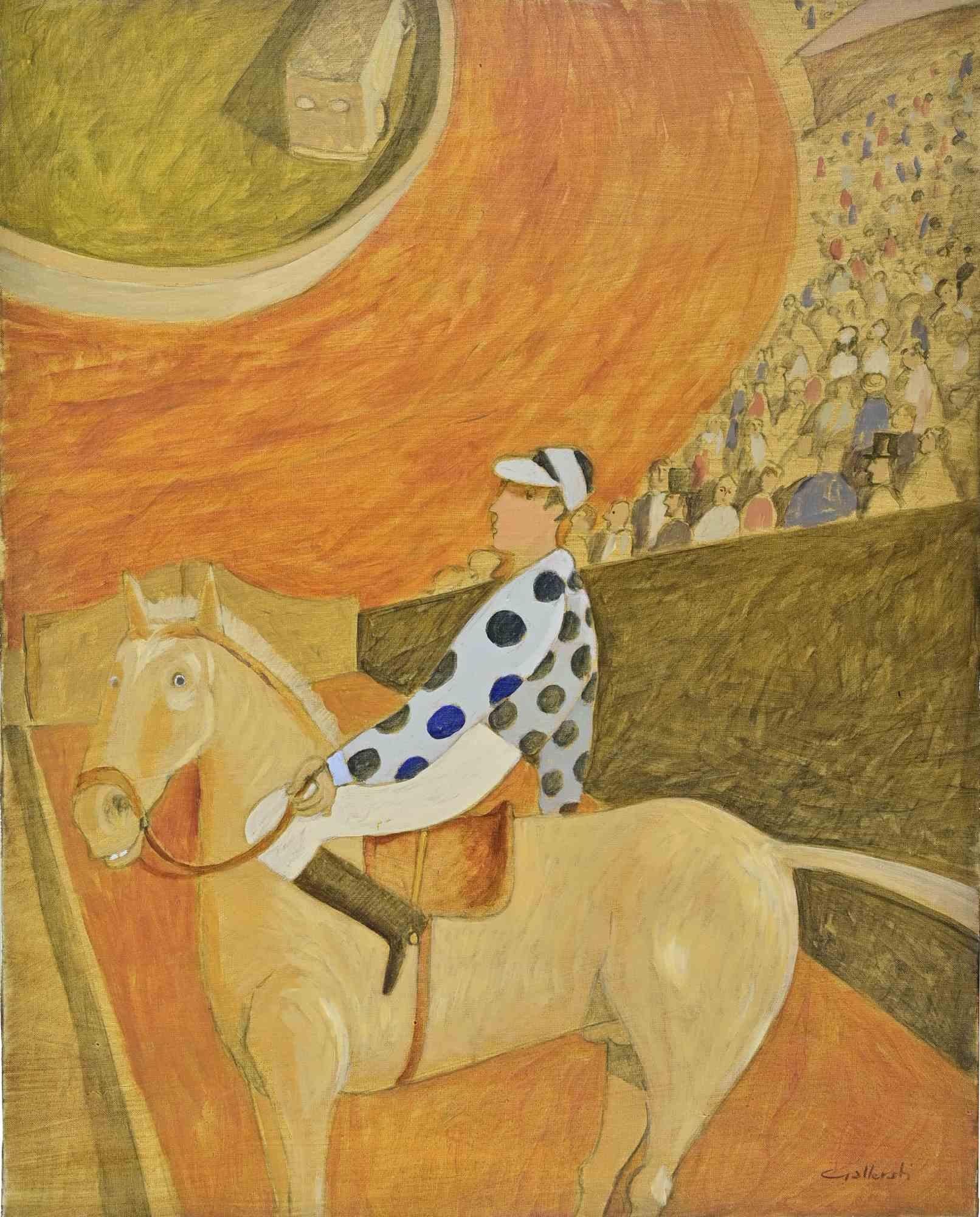 Huile sur toile réalisée par Alberto Gallerati (né en 1945) dans les années 1970.

Signé à la main.

Très bon état.