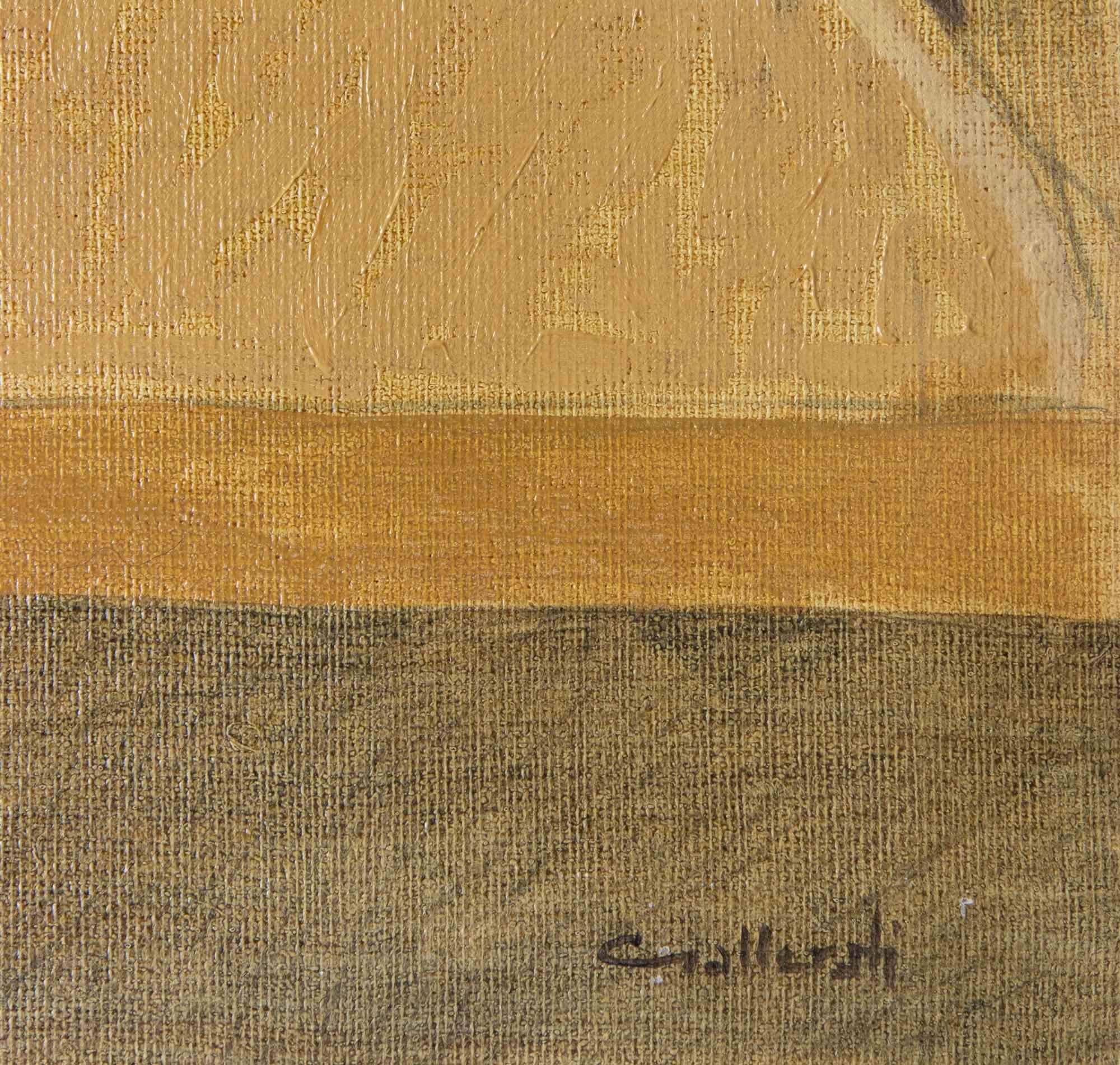 Ein sehr seltenes Exemplar des Lopopulus - Gemälde von Alberto Gallerati - 1970er Jahre im Angebot 1