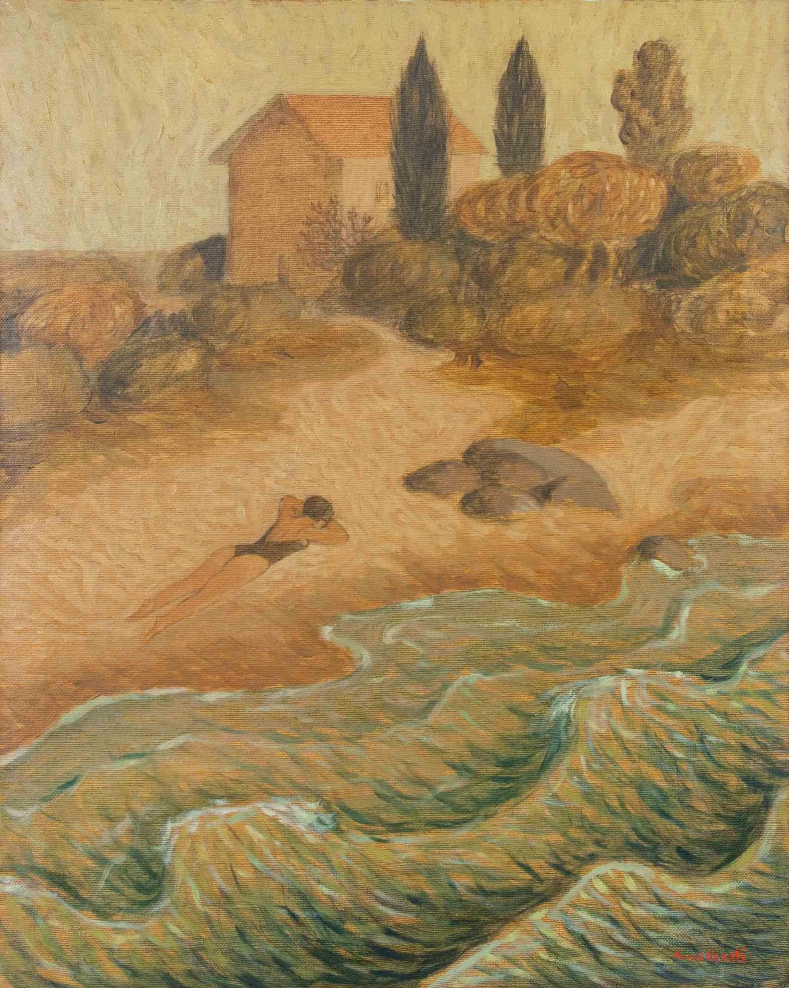 Oil on canvas realized by Alberto Gallerati (b. 1945) in 1970s.

Hand signed.

Very good condition.