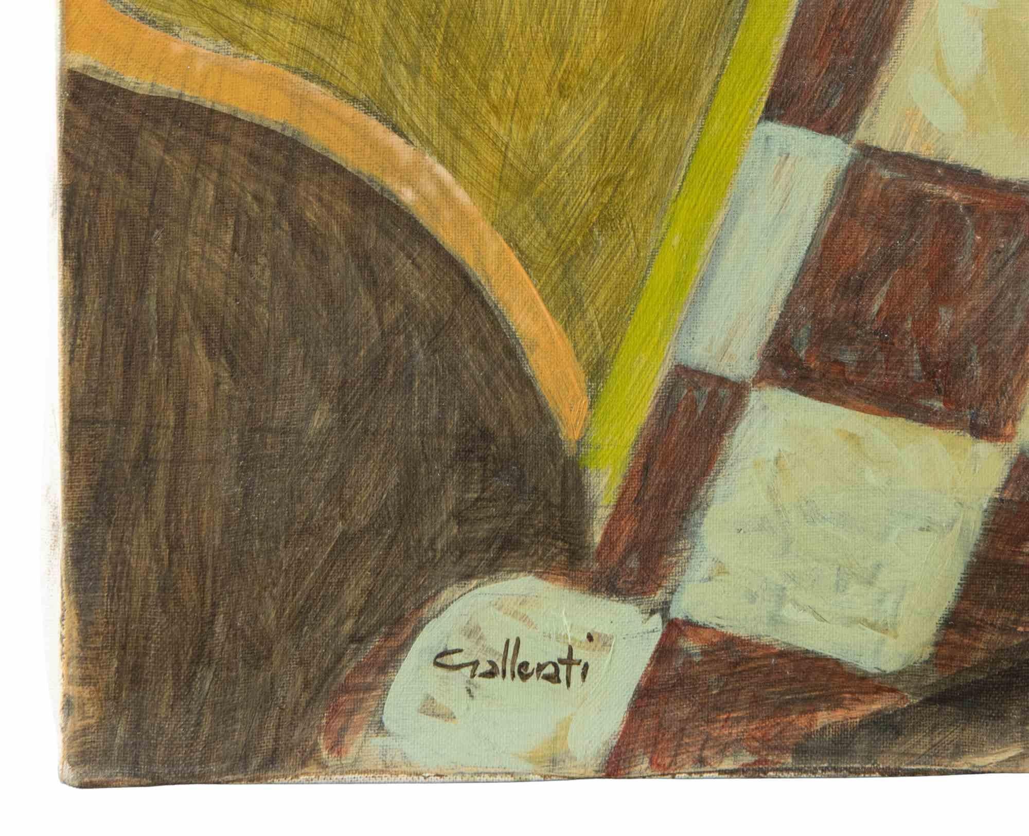 Eine fast ausgereifte Wahl - Gemälde von Alberto Gallerati - 1970er Jahre im Angebot 2