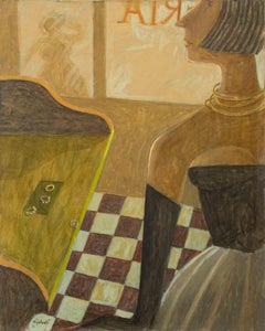 Un choix presque mûr - Peinture d'Alberto Gallerati - années 1970