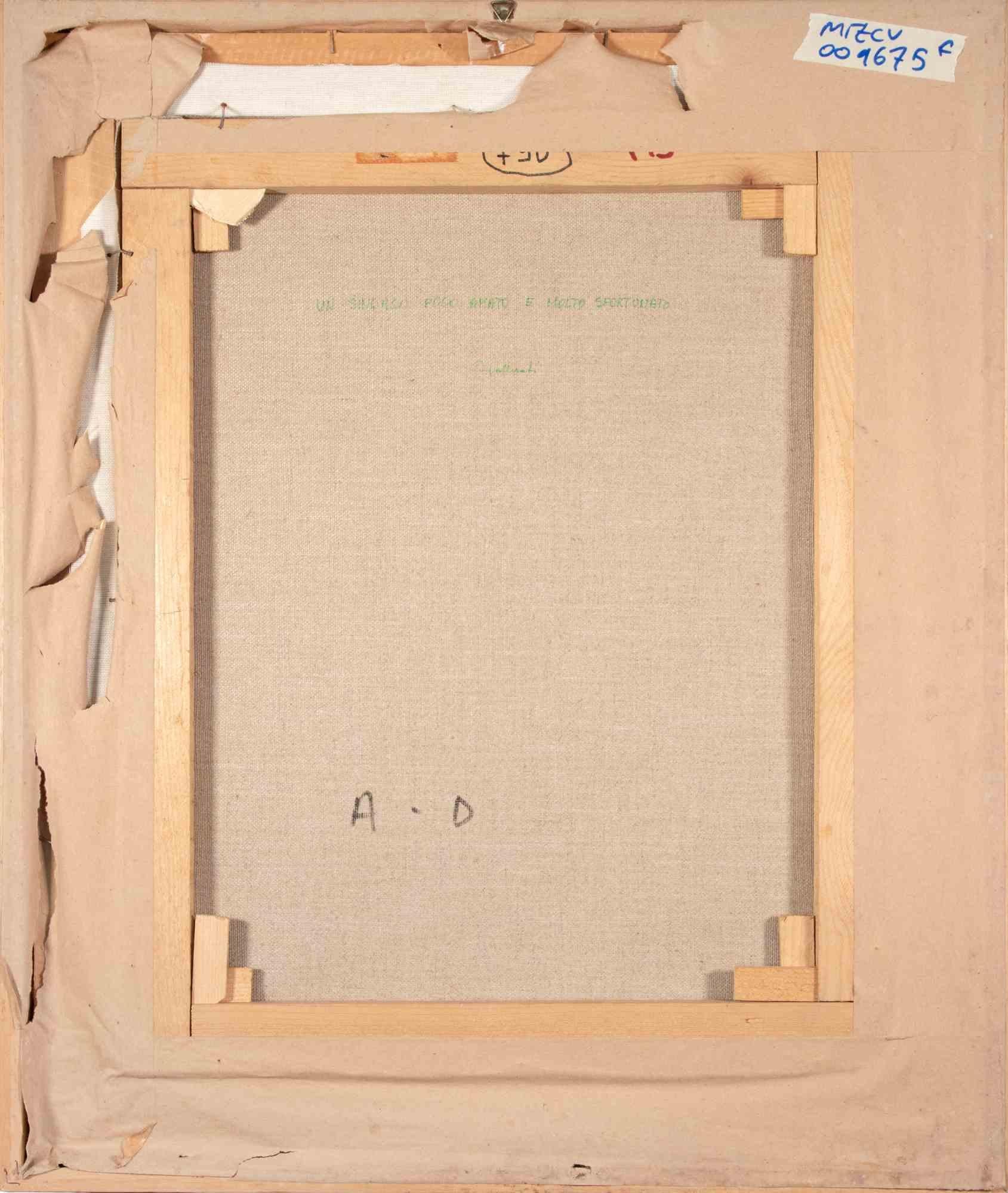 Un maire mal-aimé et très malchanceux - Peinture d'Alberto Gallerati - années 1980 en vente 2