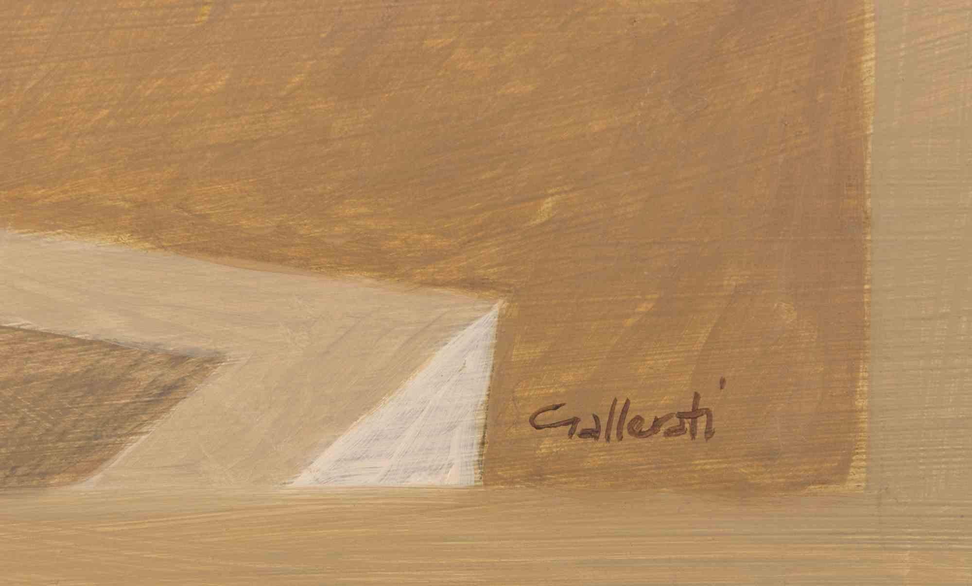 At the Congress of that Party - Paint by Alberto Gallerati - 1980s For Sale 2