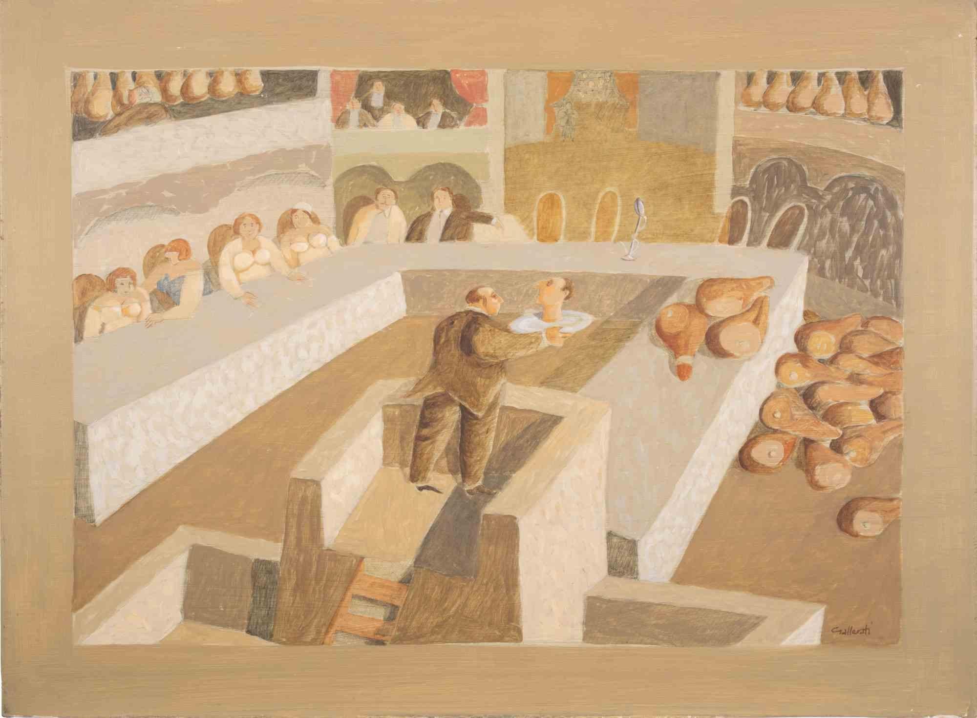 Oil on plywood realized by Alberto Gallerati in 1980s.

Hand signed. Titled on rear.

Very good condition.