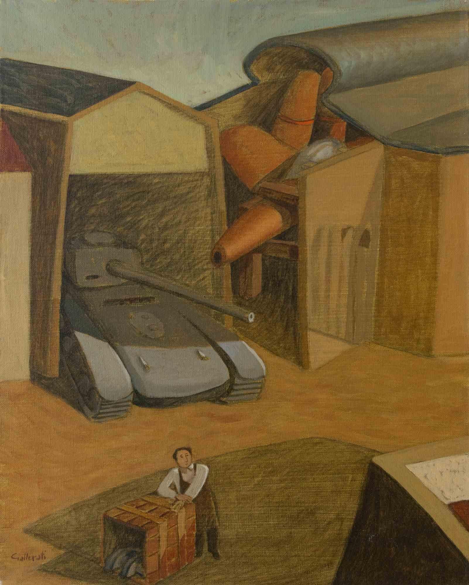 Oil on canvas realized by Alberto Gallerati (b. 1945) in 1970s.

Hand signed.

Very good condition.