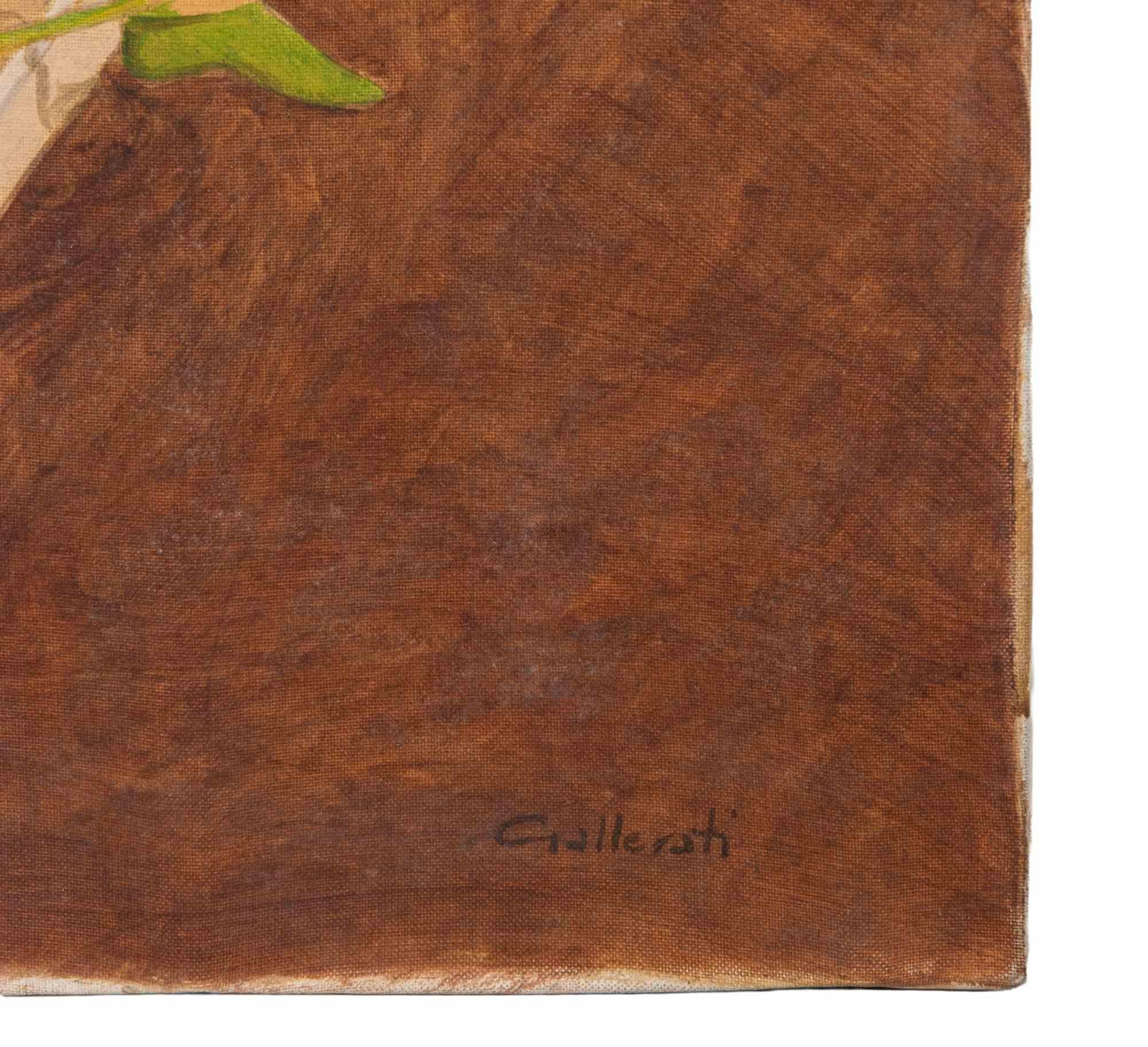 Attend Training - Paint by Alberto Gallerati - 1970s For Sale 2