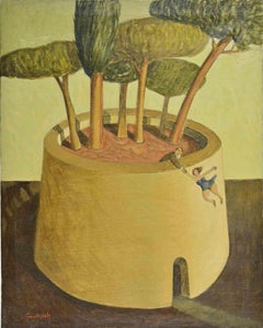 By a Hair's Breadth - Paint by Alberto Gallerati - 1970s