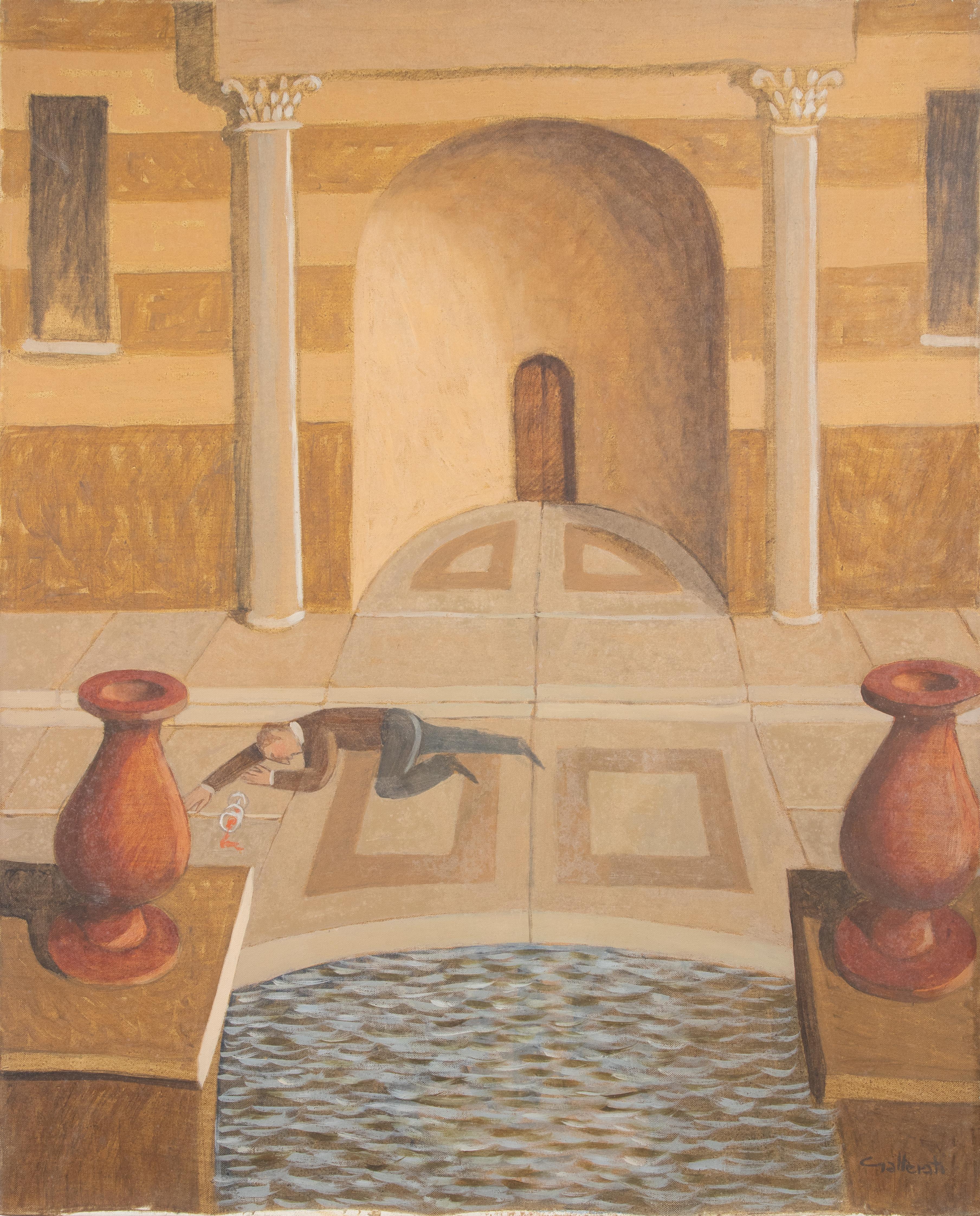 Óleo sobre lienzo realizado por Alberto Gallerati en la década de 1980.

Firmado a mano. Titulado en la parte trasera.

Muy buen estado.