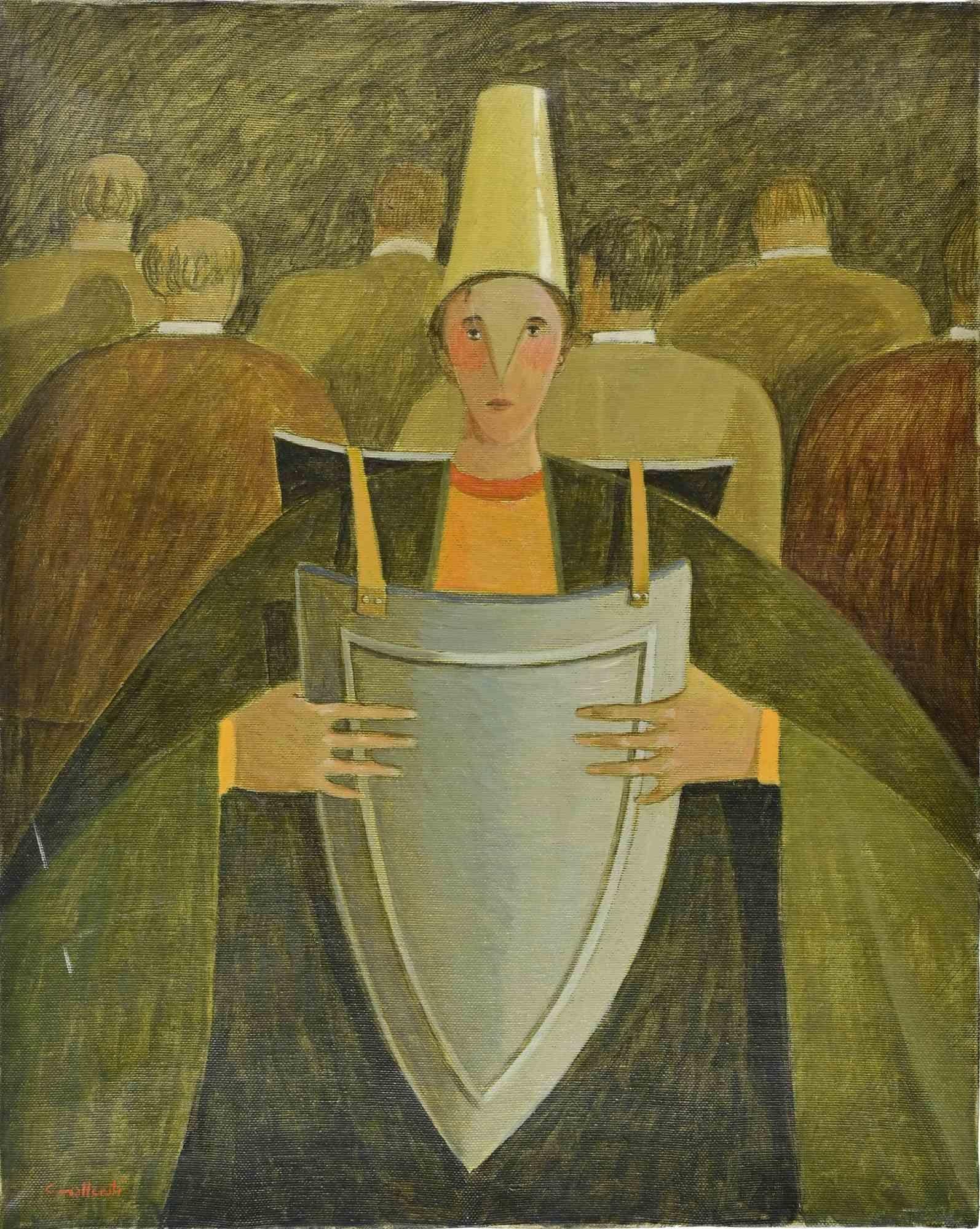 Oil on canvas realized by Alberto Gallerati (b. 1945) in 1970s.

Hand signed.

Very good condition.
