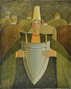 Defending Yourself from Friendships - Paint by Alberto Gallerati - 1970s