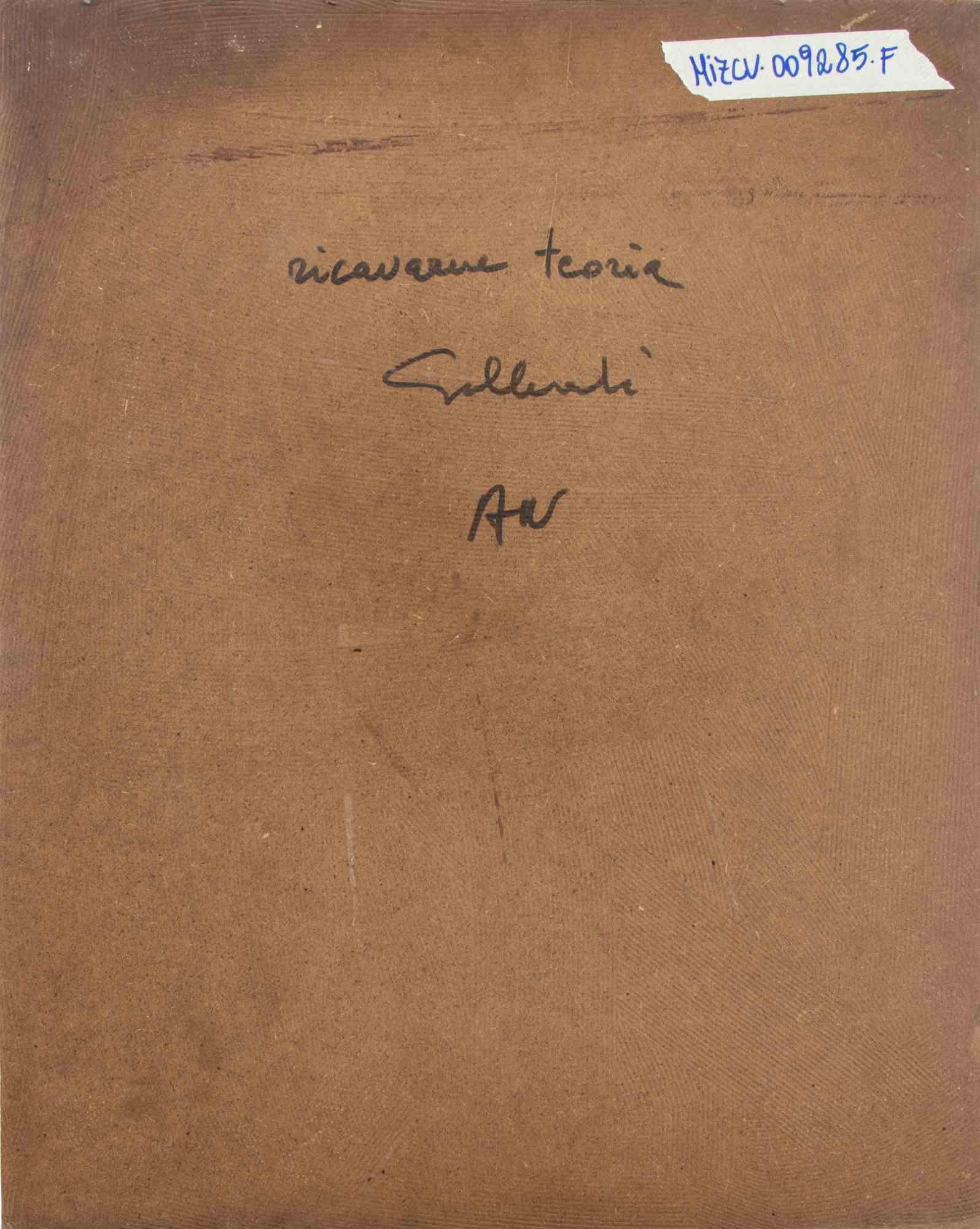 Derive a Theory from It - Peinture d'Alberto Gallerati - 1970 en vente 1