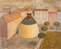 Ego-Hypertrophie - Gemälde von Alberto Gallerati - 1980er Jahre
