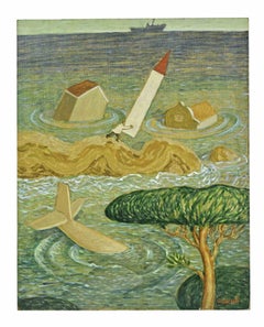 Everything is Thrown into the Sea - Paint by Alberto Gallerati - 1980s