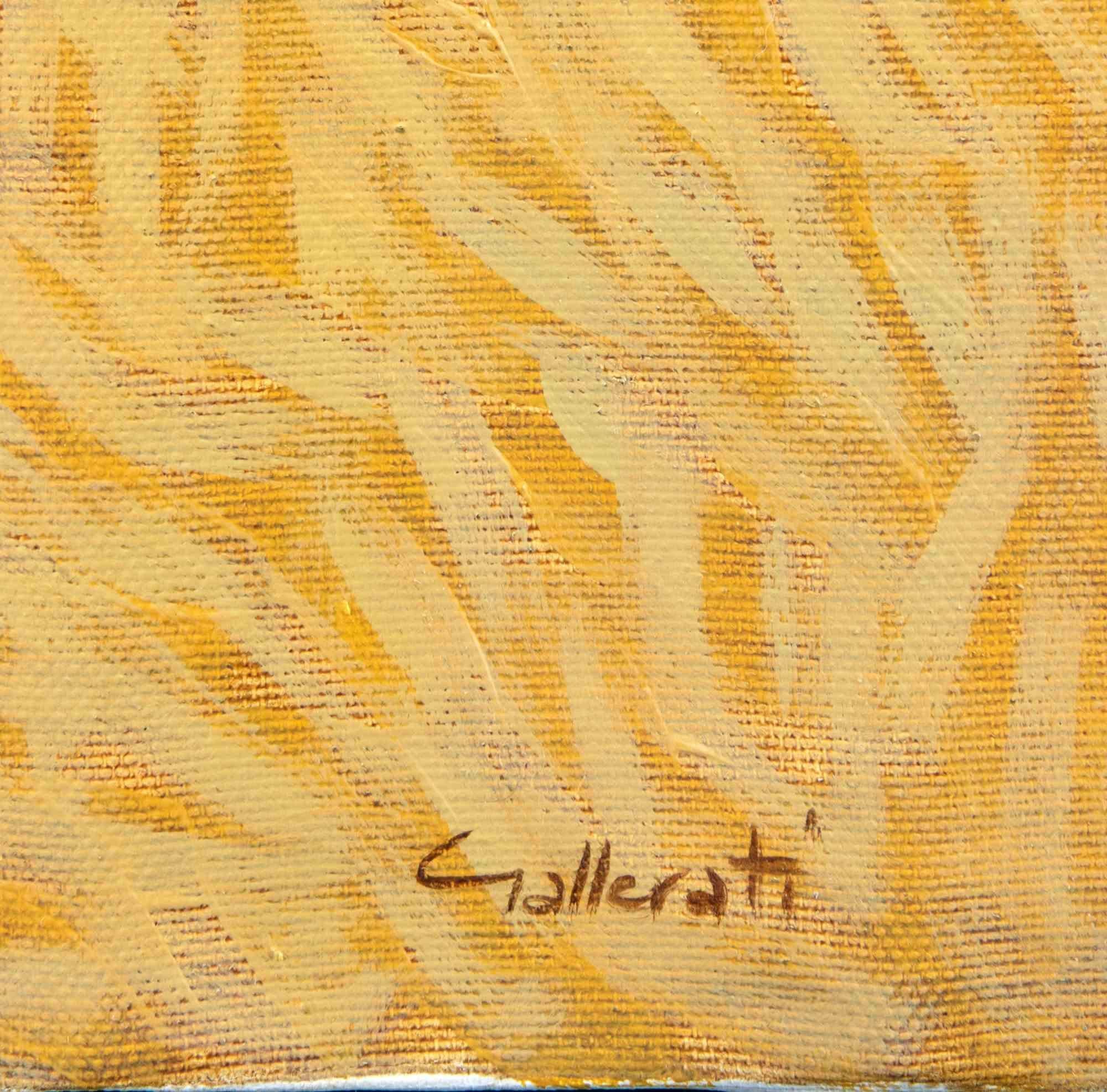 Die Angst des kleinen Pferdes - Gemälde von Alberto Gallerati - 1970er Jahre im Angebot 3