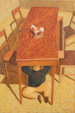 Miedo al Caballito - Pintura de Alberto Gallerati - Años 70