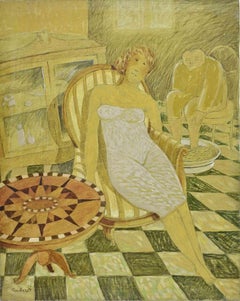 Fiorella is Still Beautiful - Paint by Alberto Gallerati - 1970s