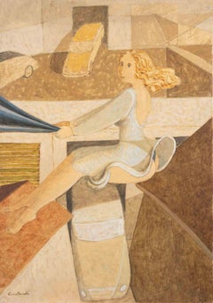 Flying Woman - Paint by Alberto Gallerati - 1970s