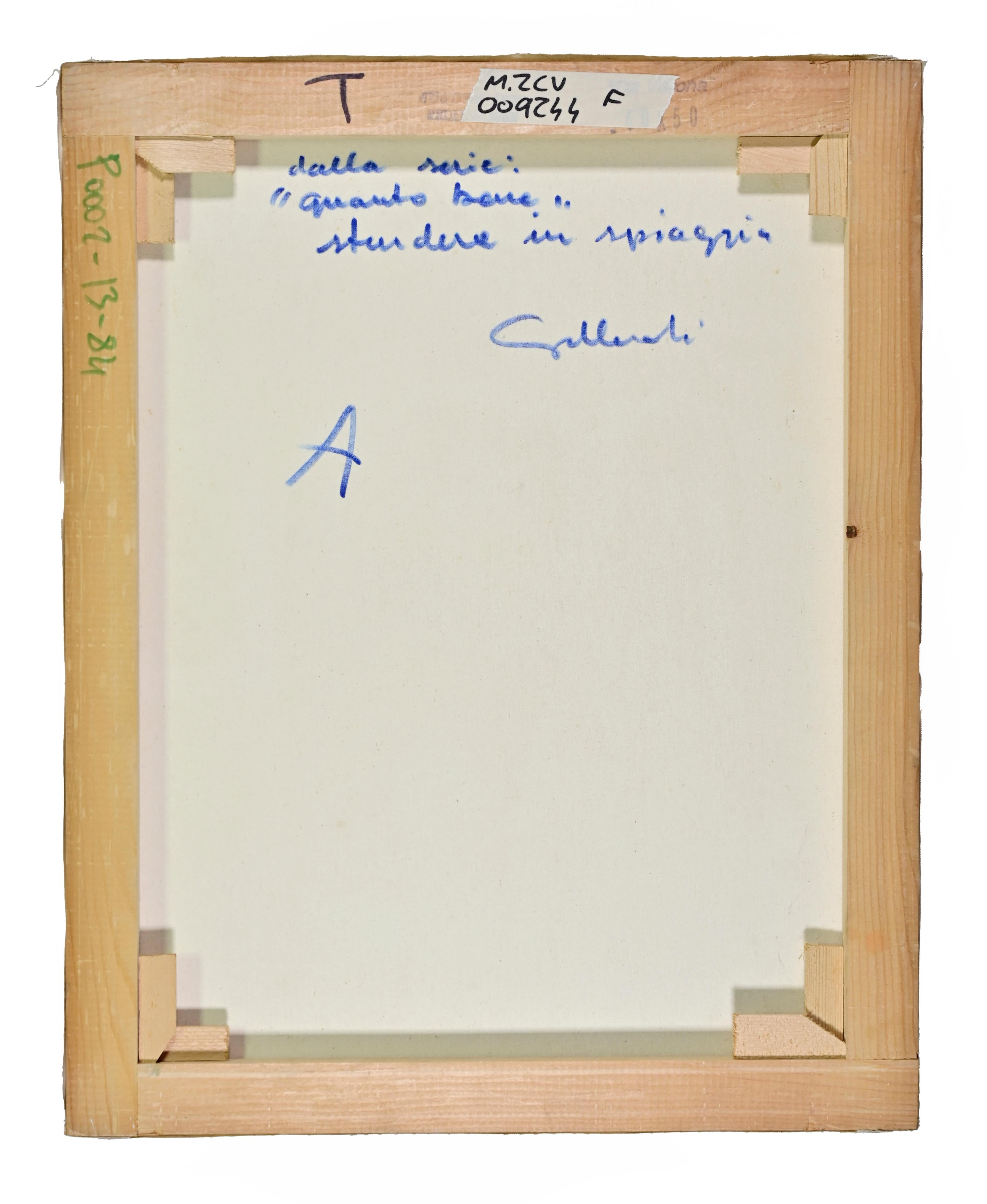 From the series: How Good It Is to Lay Out...-Paint by Alberto Gallerati - 1970s For Sale 4