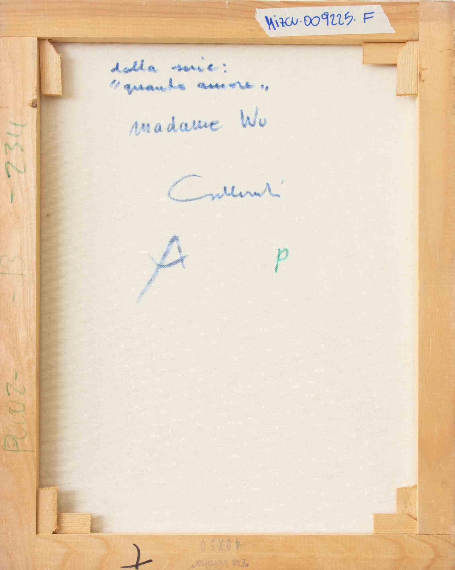 From the Series How Much Love  - Paint by Alberto Gallerati - 1970s For Sale 2