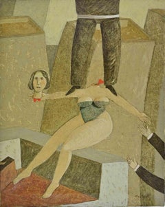 From the Series "How Much Love": Precarious - Paint by Alberto Gallerati - 1970s