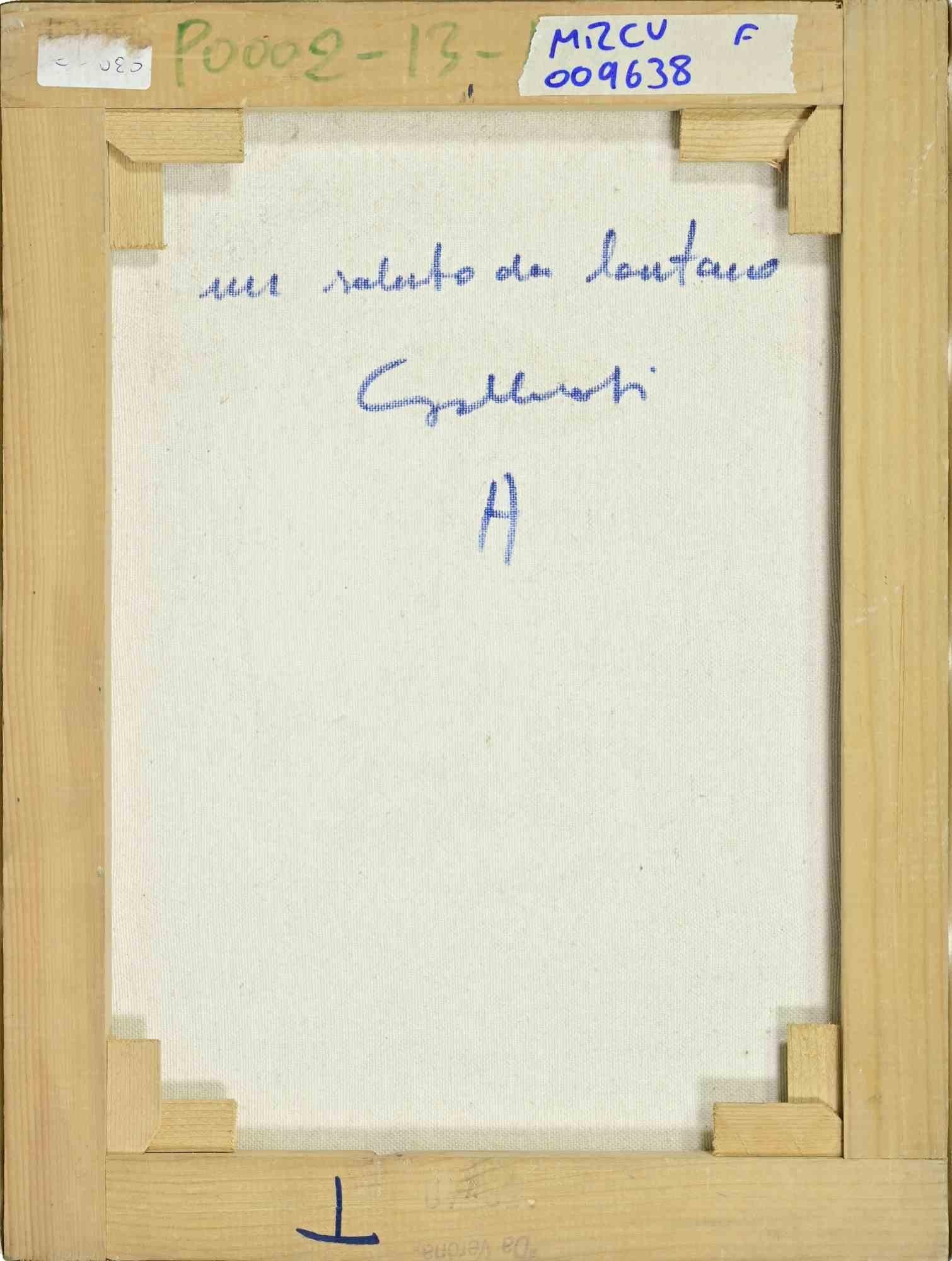Grüße aus der Ferne - Gemälde von Alberto Gallerati - 1970er Jahre im Angebot 2