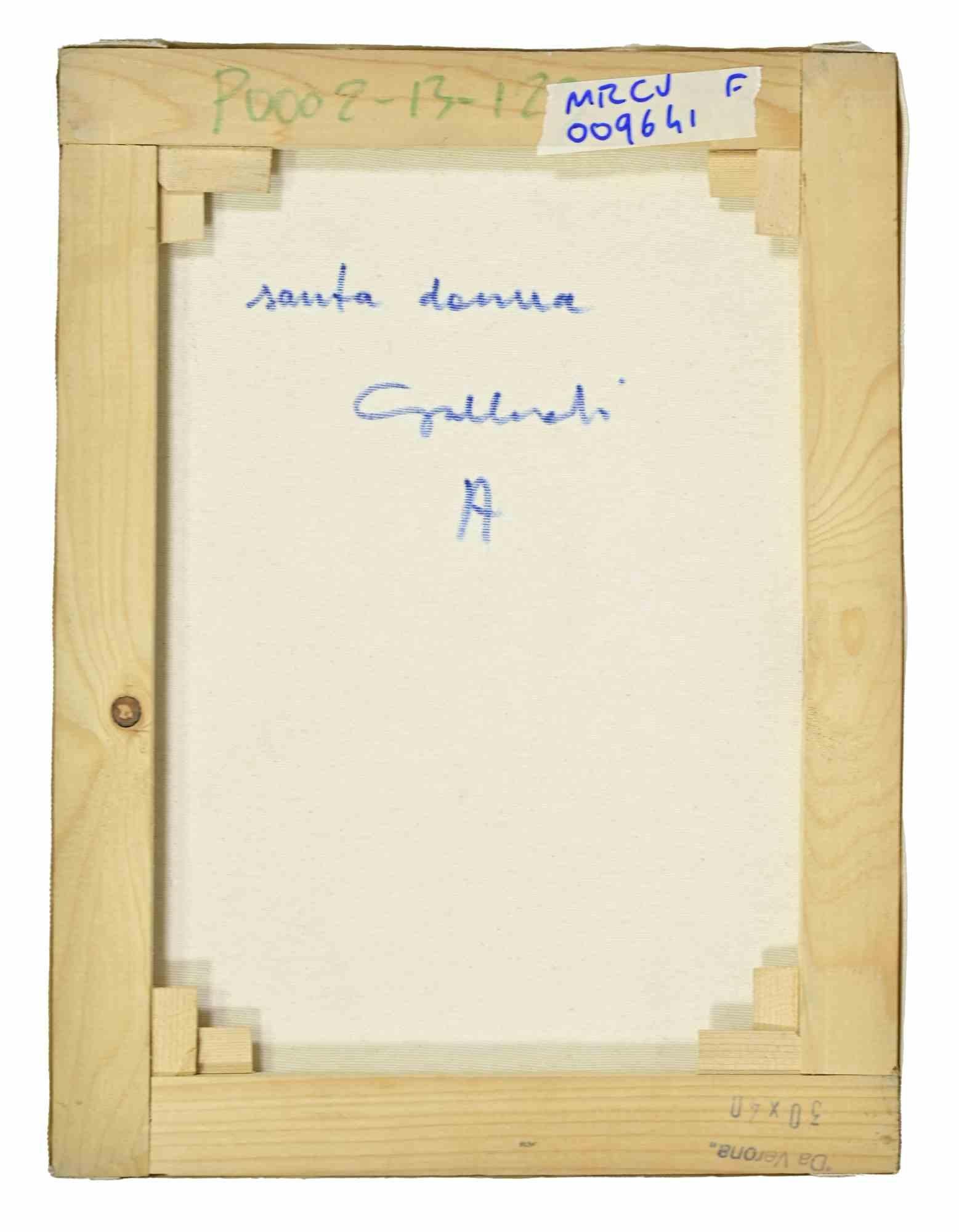 Donna santa - Dipinto di Alberto Gallerati - Anni '70 in vendita 1