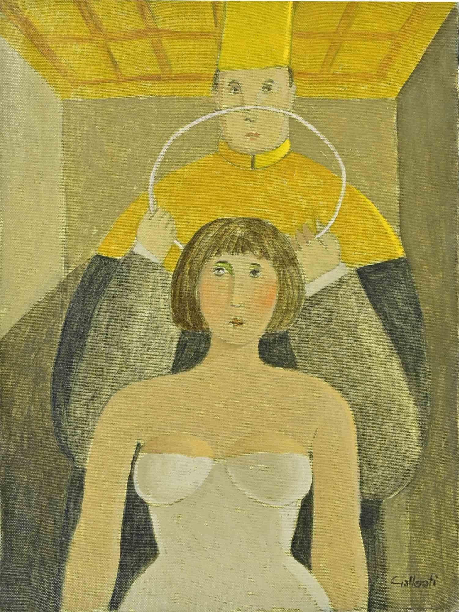 Donna santa - Dipinto di Alberto Gallerati - Anni '70