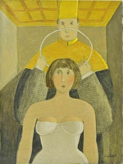 Donna santa - Dipinto di Alberto Gallerati - Anni '70