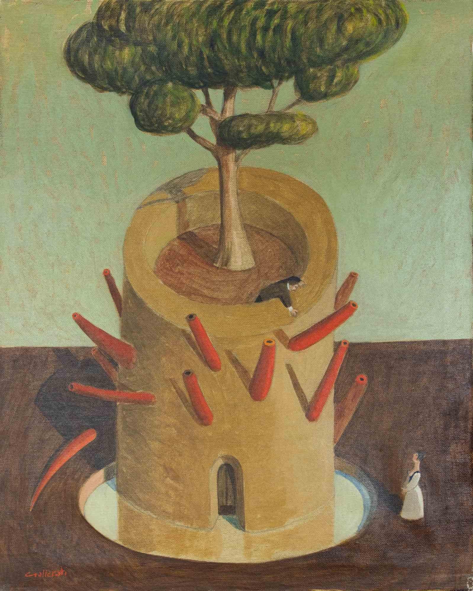 Hyper Defense - Peinture d'Alberto Gallerati - 1970