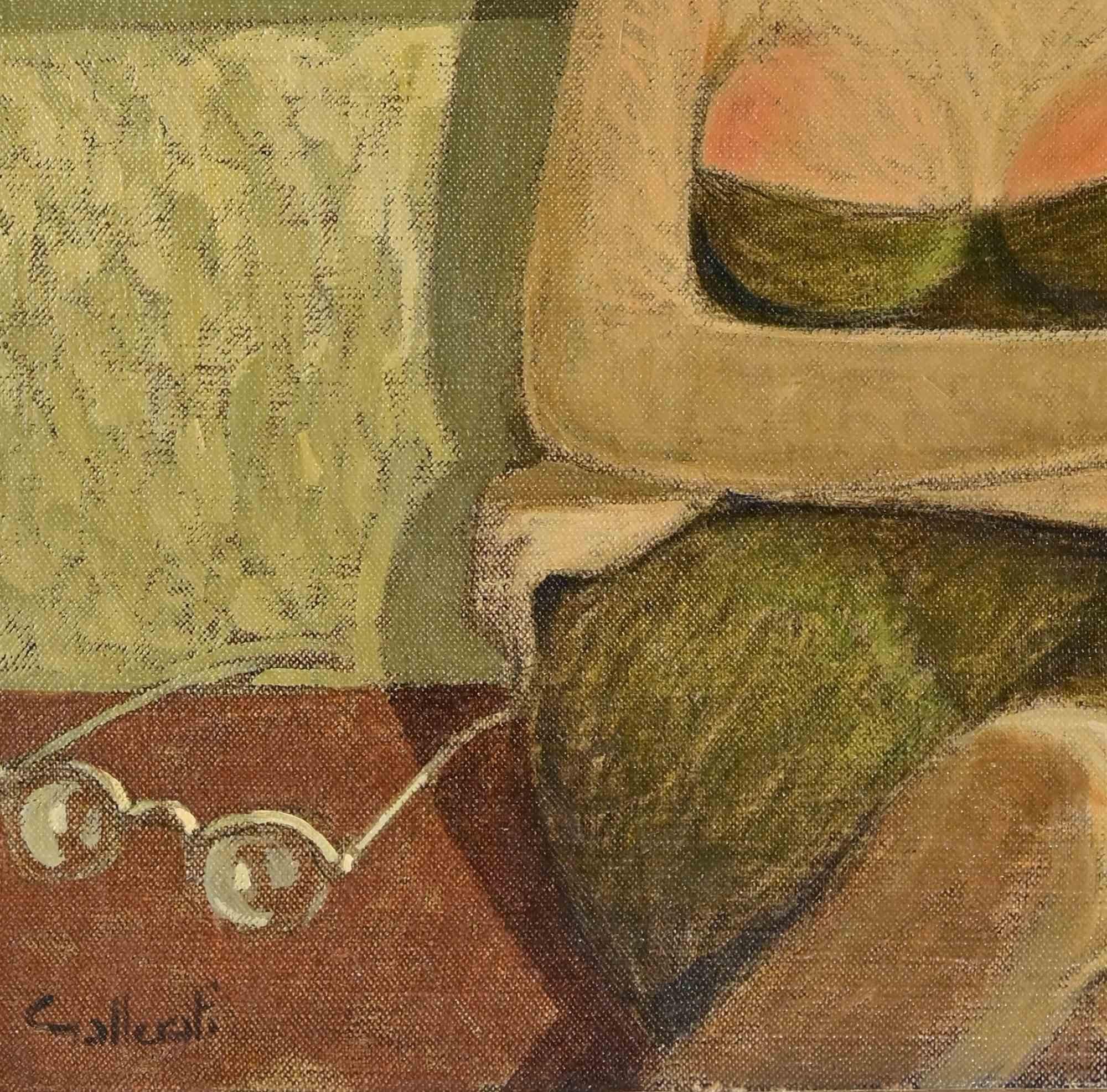 Ich wollte Marilyn sein - Gemälde von Alberto Gallerati - 1970er Jahre im Angebot 1