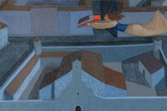 Je te donnerai une voiture - Peinture d'Alberto Gallerati - années 1980