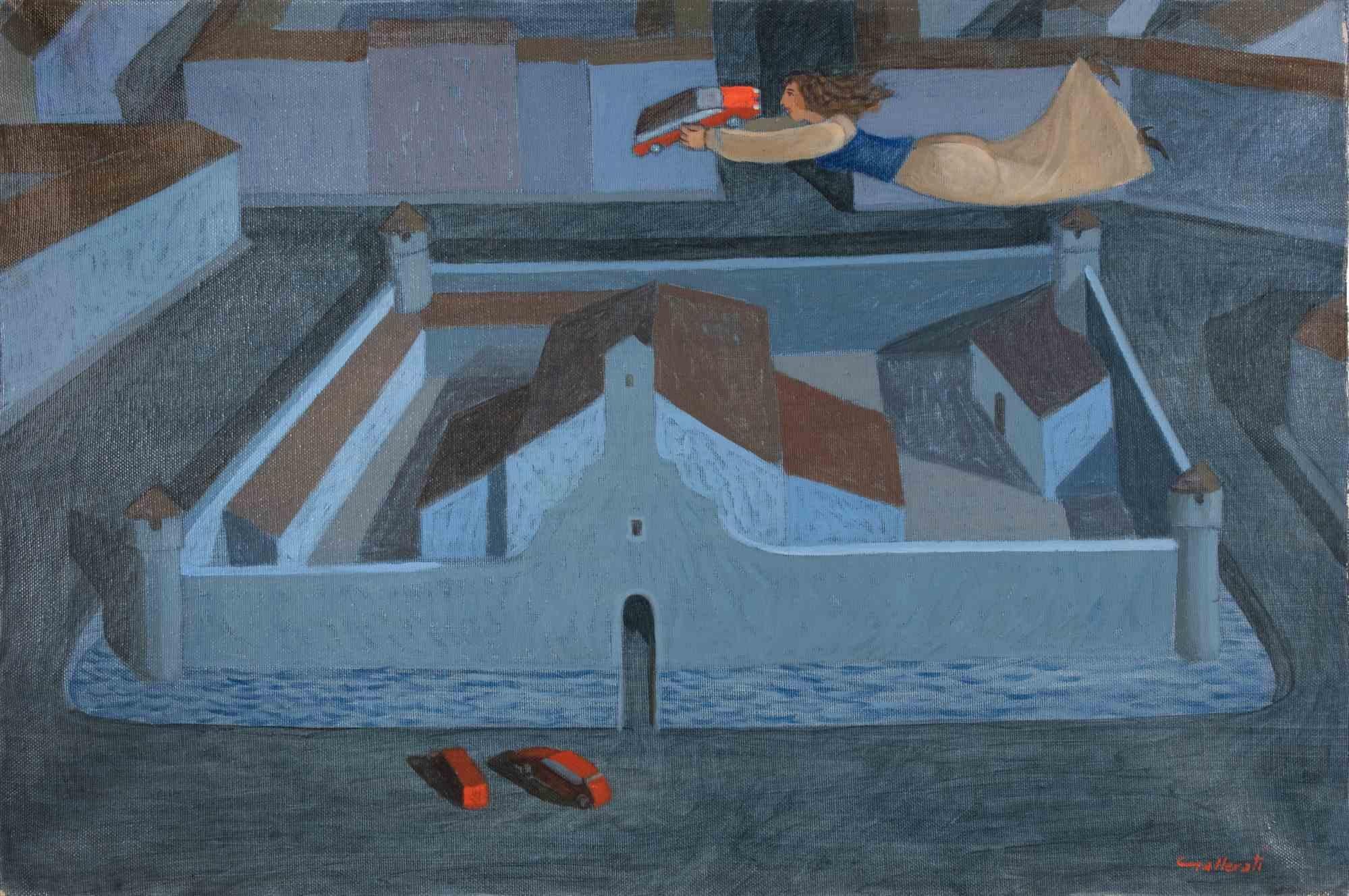 Oil on canvas realized by Alberto Gallerati in 1980s.

Hand signed. Titled on rear.

Very good condition.
