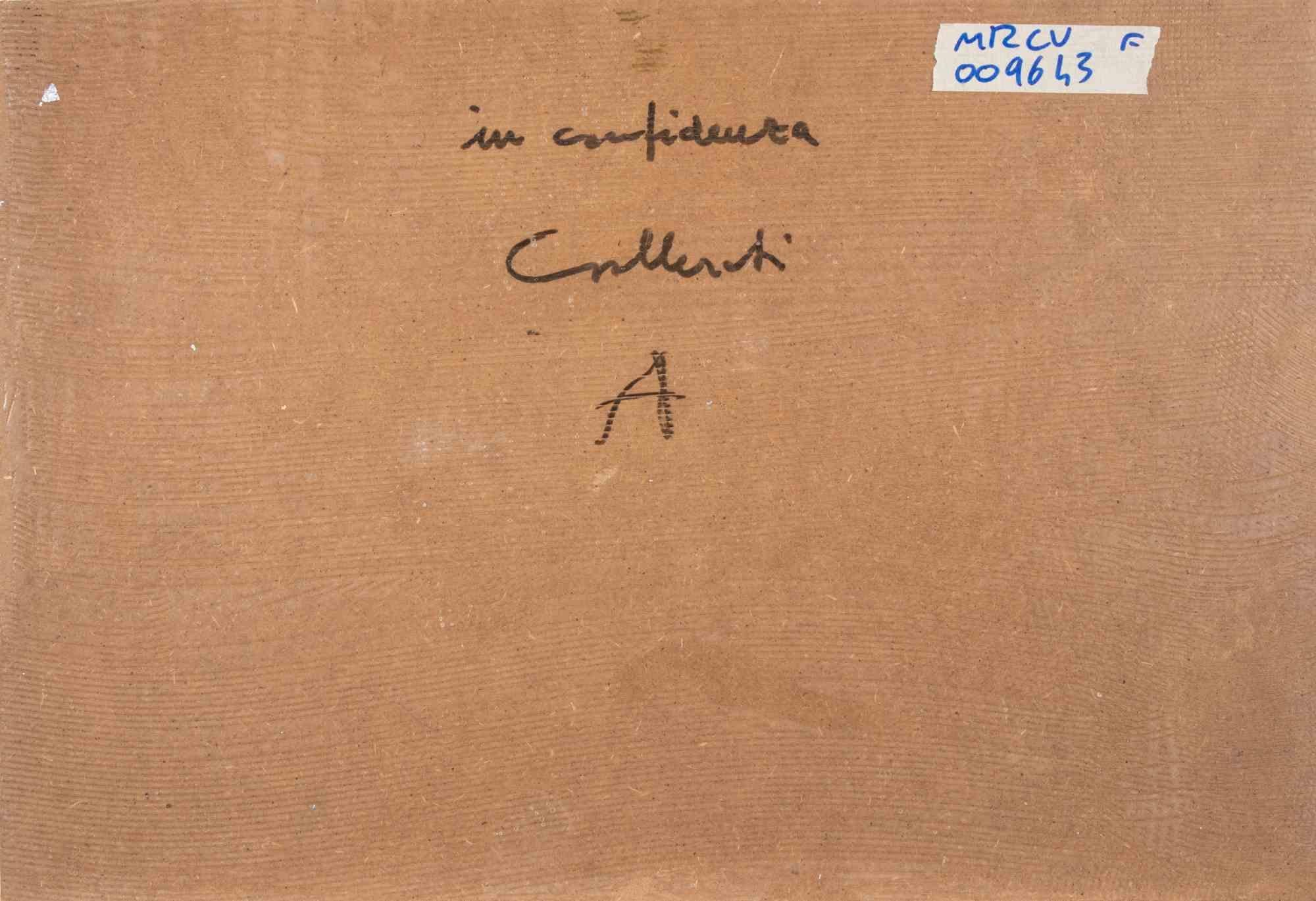In Confedence - Peinture d'Alberto Gallerati - années 1970 en vente 3