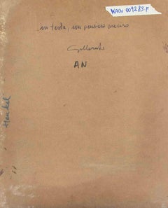 In my Head, a Precise Thought - Paint by Alberto Gallerati - 1970s