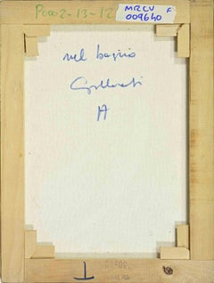 In the Bathroom - Paint by Alberto Gallerati - 1970s