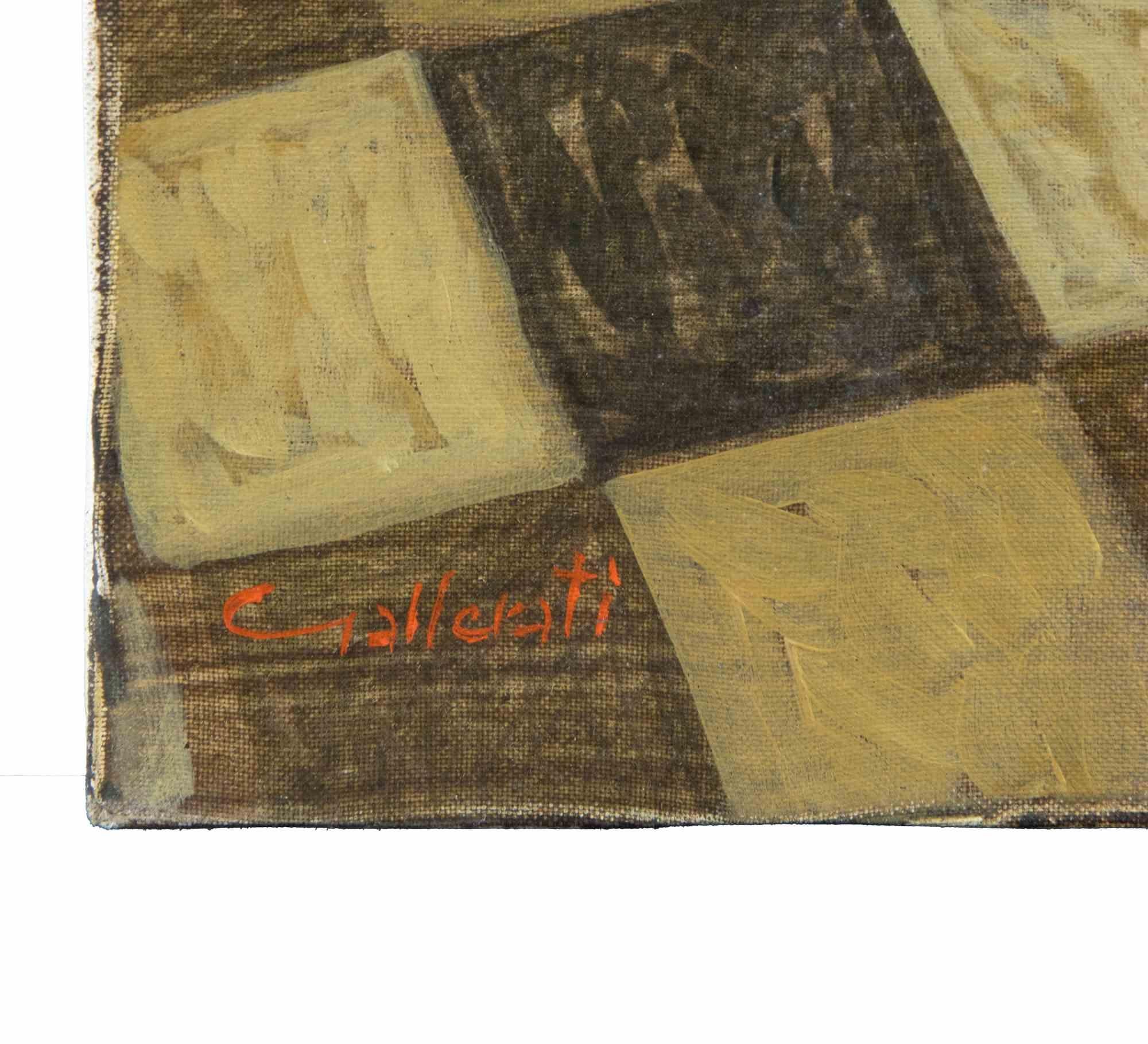 In der Konditorei - Gemälde von Alberto Gallerati - 1970er Jahre im Angebot 2