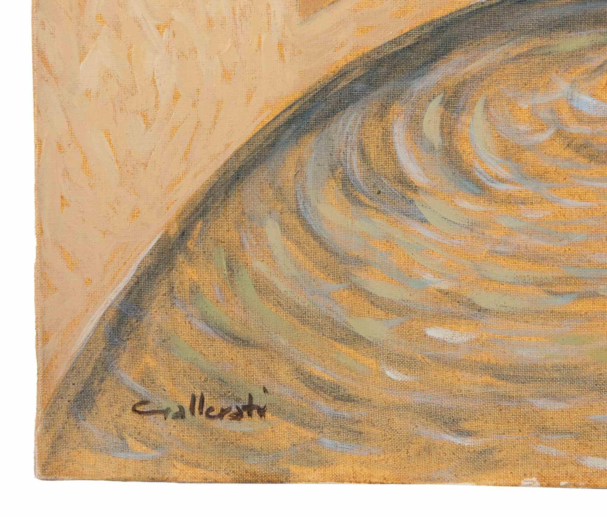La Plonge (La Inmersión) - Pintura de Alberto Gallerati - Años 70 en venta 1