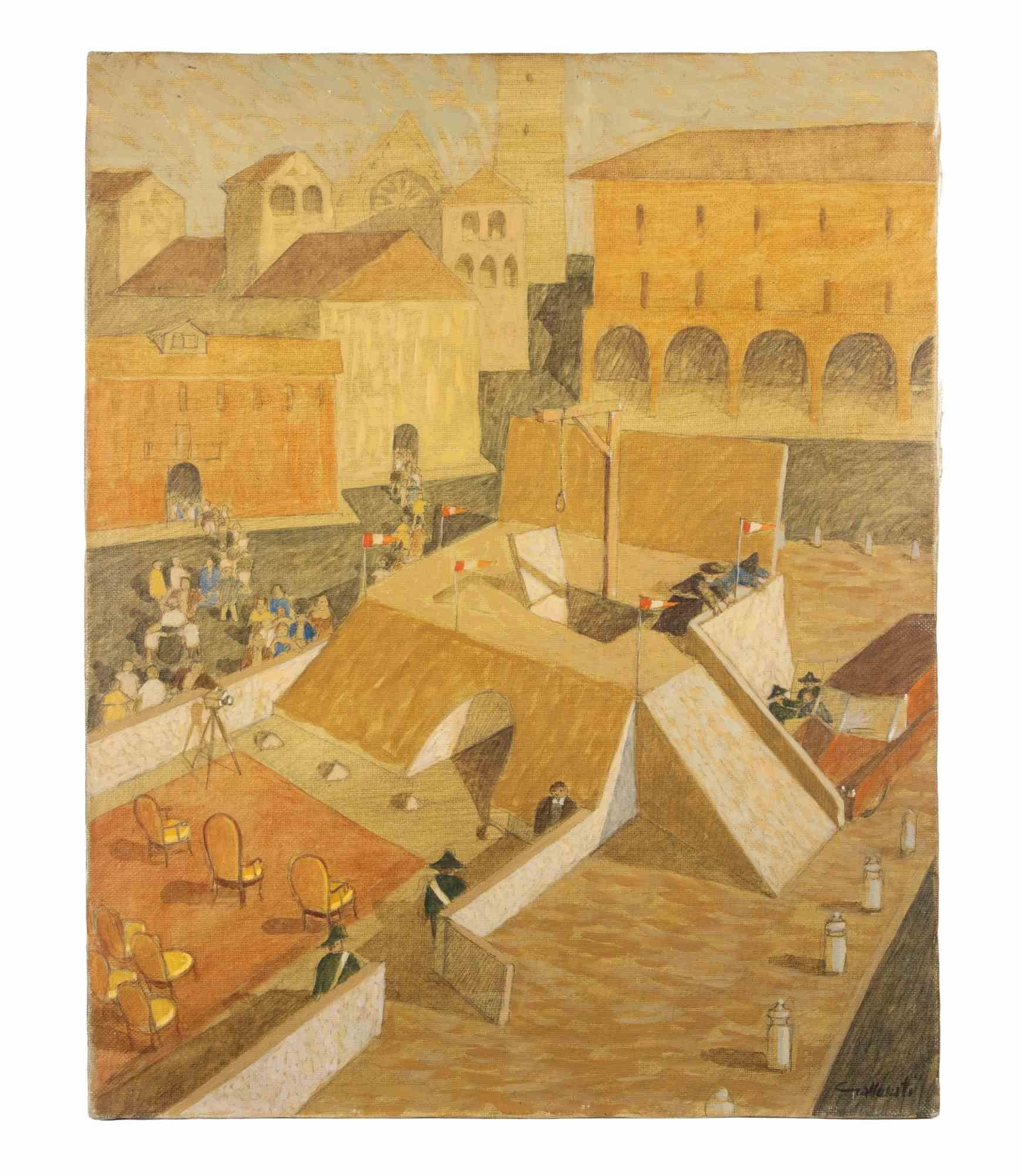 Olio su tela realizzato da Alberto Gallerati negli anni '1970.

Firmato a mano. Titolato sul retro.

Ottime condizioni.