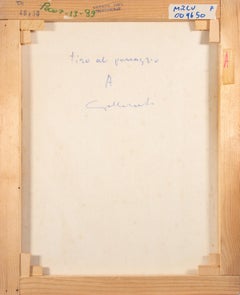 Paysage Schooting - Peinture d'Alberto Gallerati - années 1970