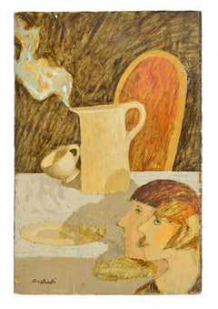 Le Petit Déjeneur - Paint by Alberto Gallerati - 1970s