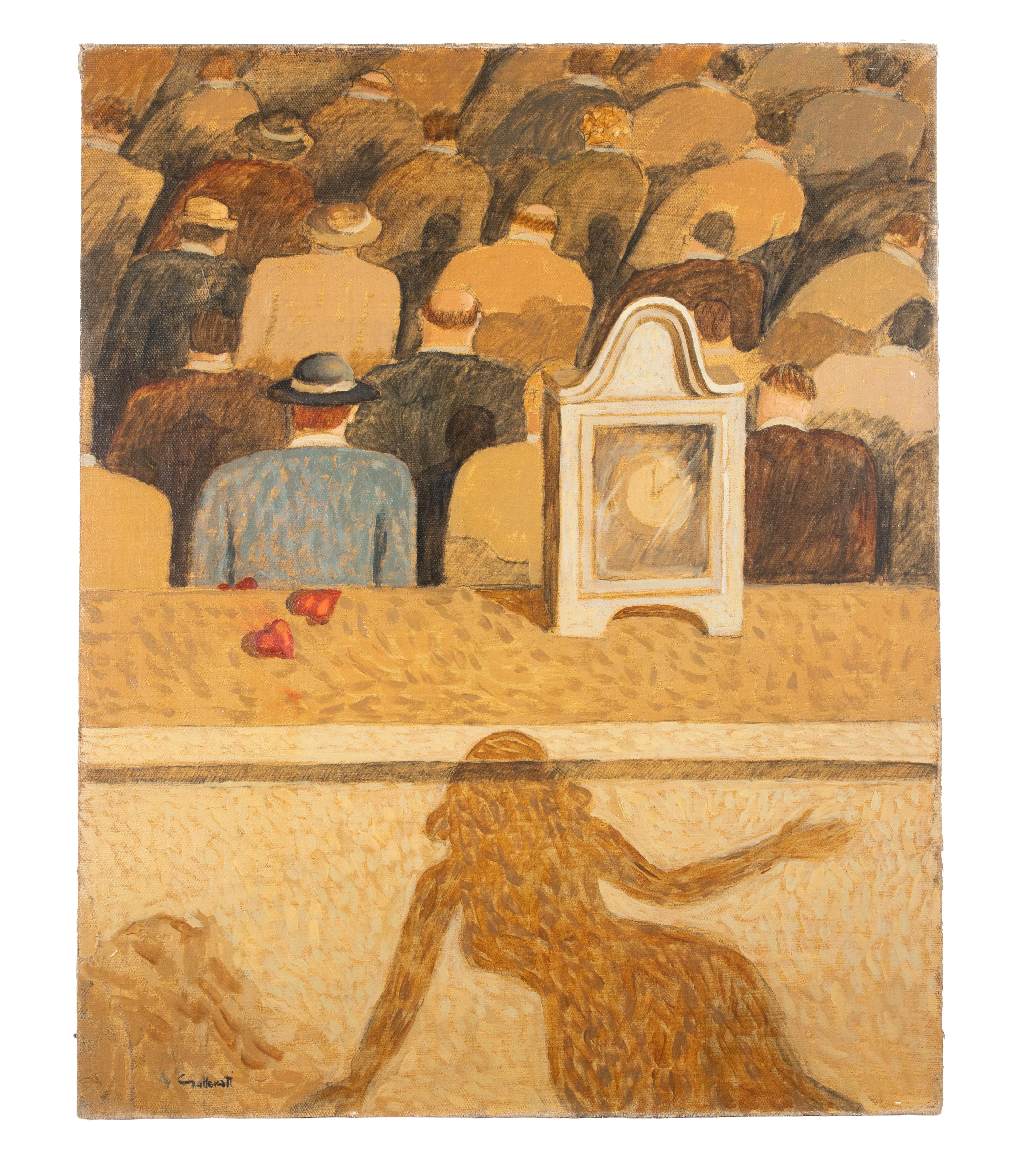 Leave your Heart in It - Paint by Alberto Gallerati - 1980s For Sale 2