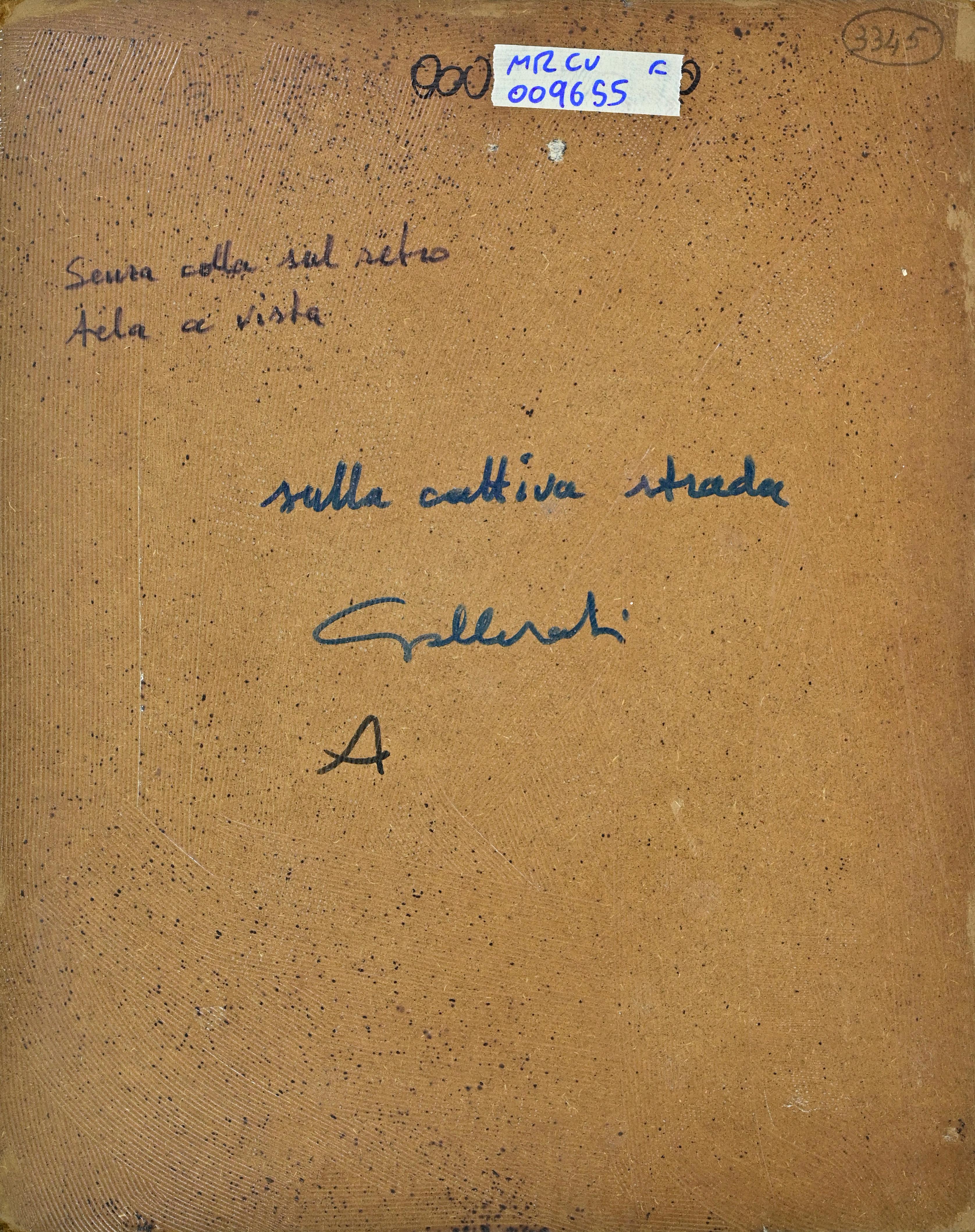 On the Bad Road - Paint by Alberto Gallerati - 1980s For Sale 1