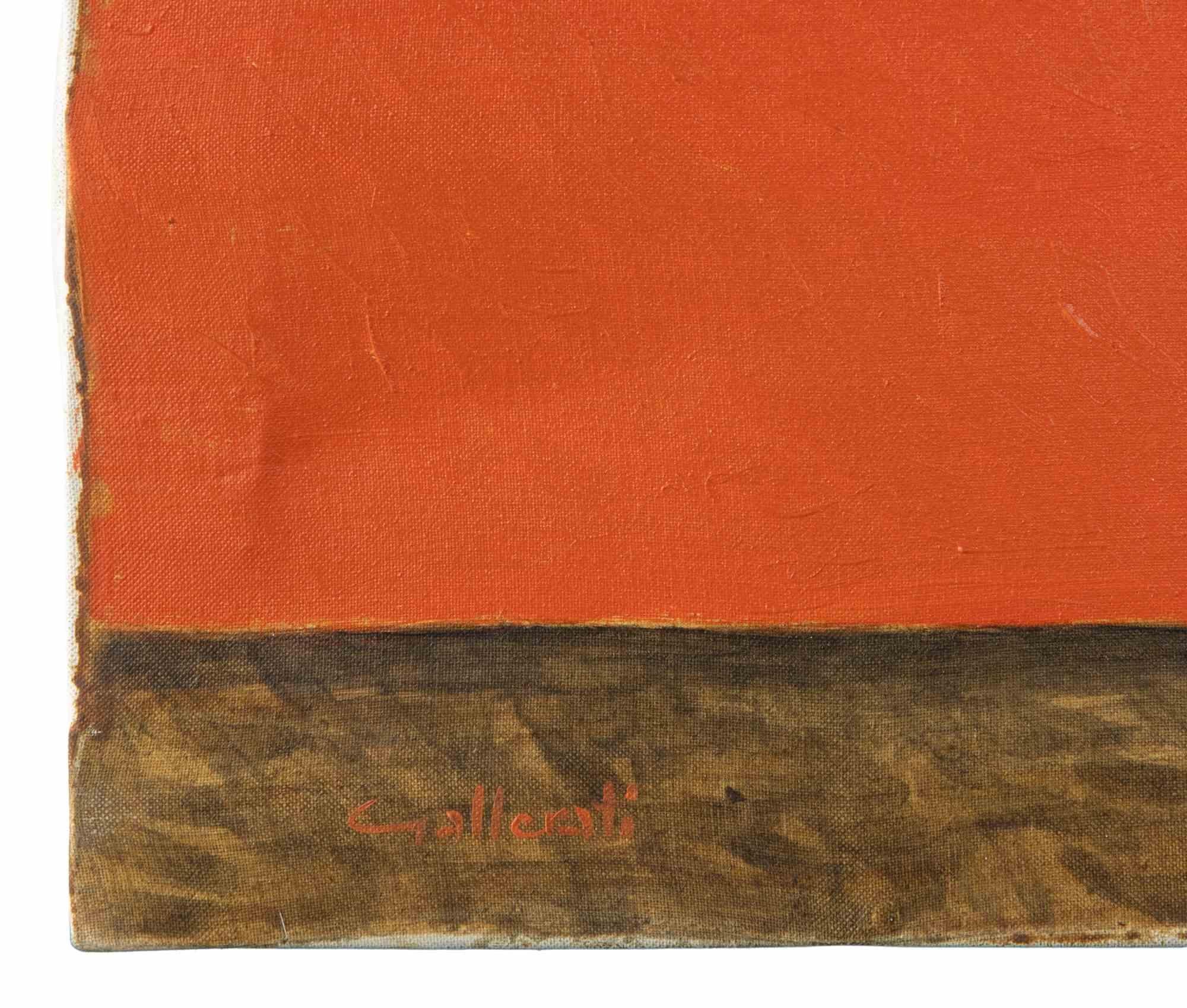 On the Road to the Birch Forest - Paint by Alberto Gallerati - 1970s For Sale 3