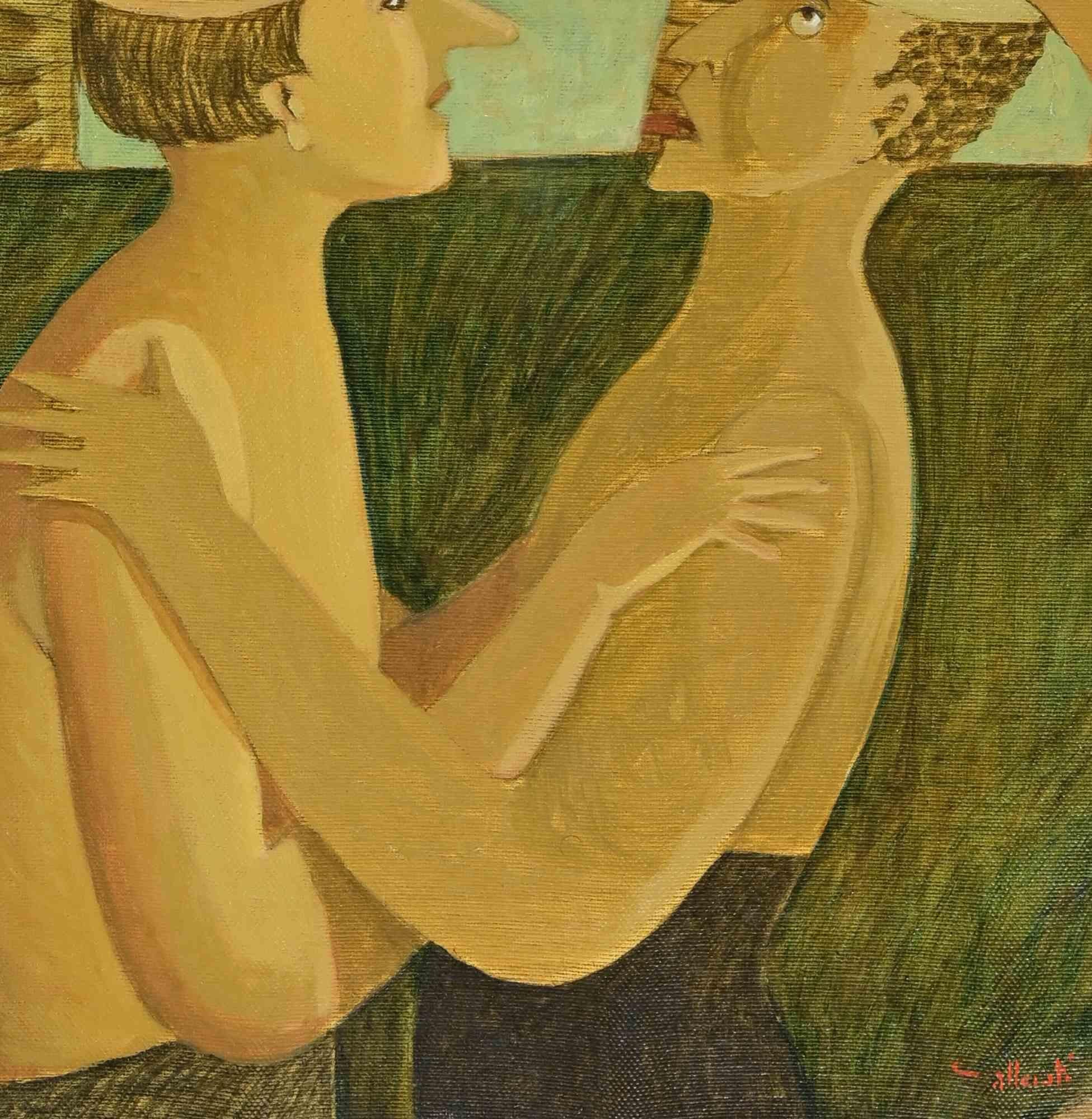 Points de vue - Peinture d'Alberto Gallerati - années 1970 en vente 1