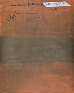 Travail précaire - Peinture d'Alberto Gallerati - années 1970