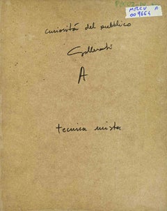 Curiosité publique - Peinture d'Alberto Gallerati - années 1980