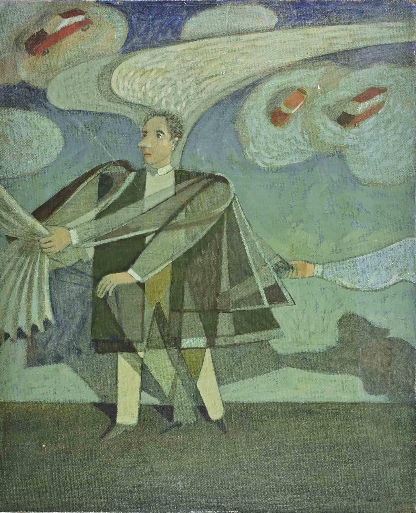 Oil on plywood realized by Alberto Gallerati (b. 1945) in 1970s.

Hand signed.

Very good condition.