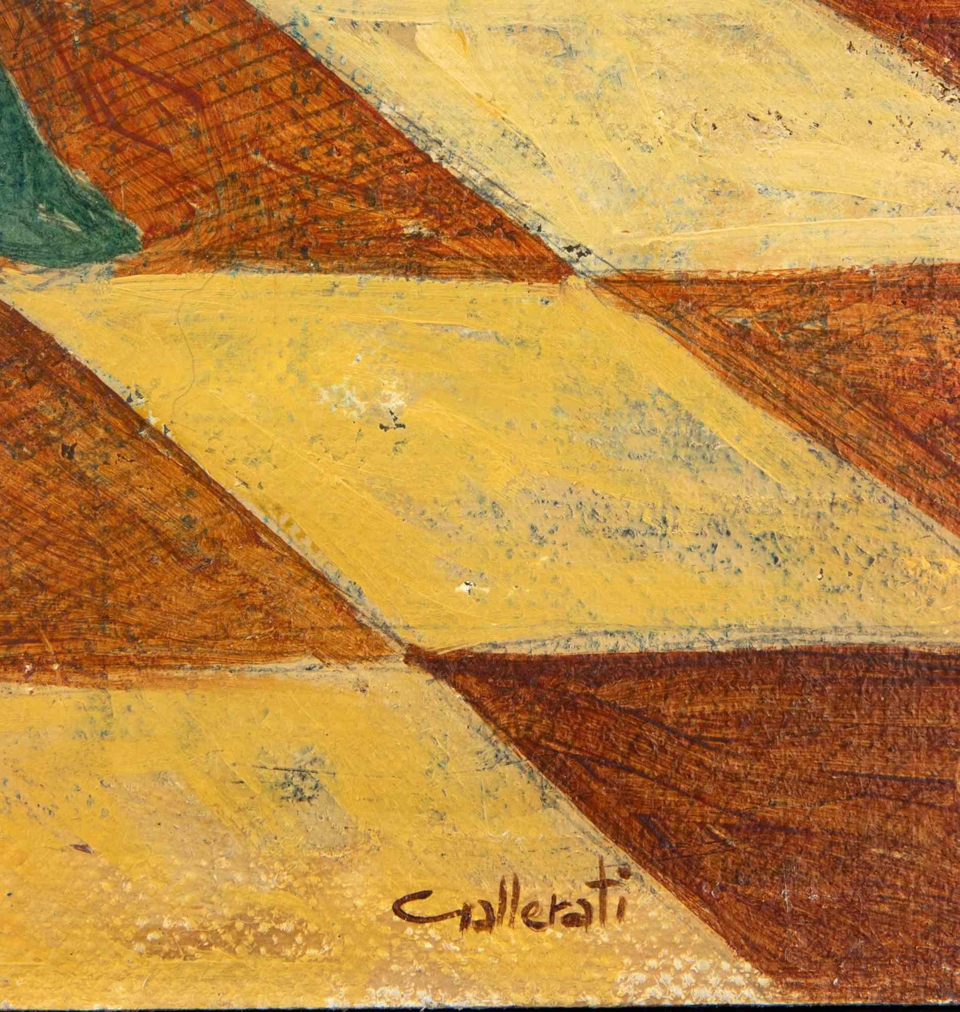 Wirklich blond - Gemälde von Alberto Gallerati - 1970er Jahre im Angebot 2